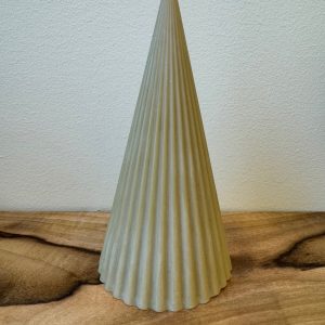 Christmas Ribbed Cone Candle
