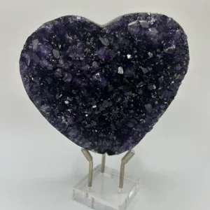 Medium Amethyst Stone- Heart 4