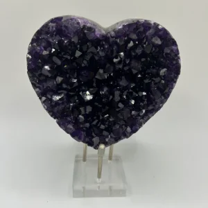 Medium Amethyst Stone- Heart 1