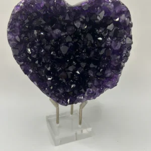 Medium Amethyst Stone- Heart 2