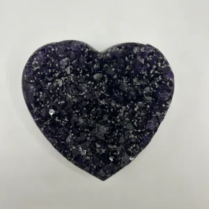 Medium Amethyst Stone- Heart 3