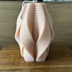 Ribbed Swirl Candle