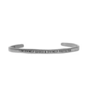 I am Divinely Guided - Silver Cuff