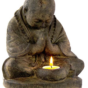 Volcanic Stone Statue T-Light Holder